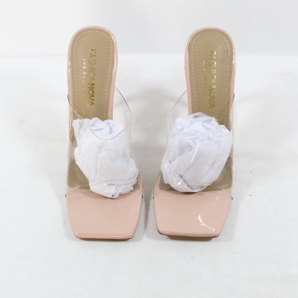 Fashion Nova Sweet Attraction Heeled Sandal - Nude Pink Size 6 - Picture 3 of 6